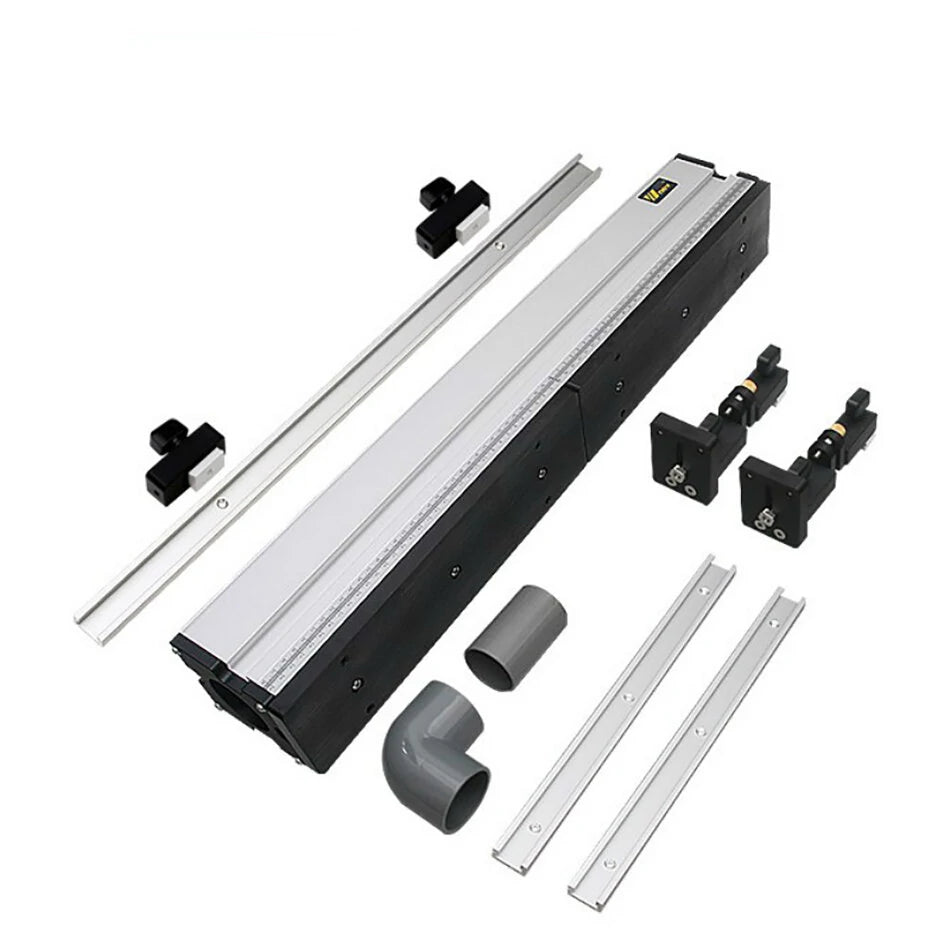 Aluminium Router Table Fence with Sliding Brackets for Woodworking & DIY Workbenches