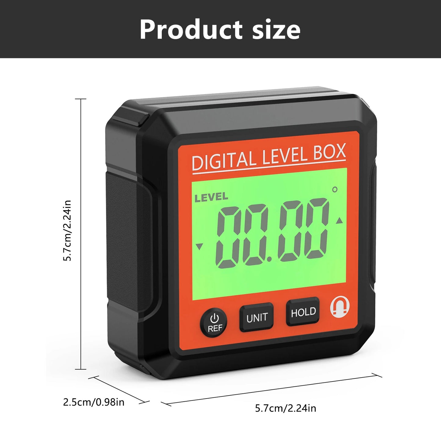 Digital Magnetic Angle Gauge Protractor with Backlight for Carpentry Tools