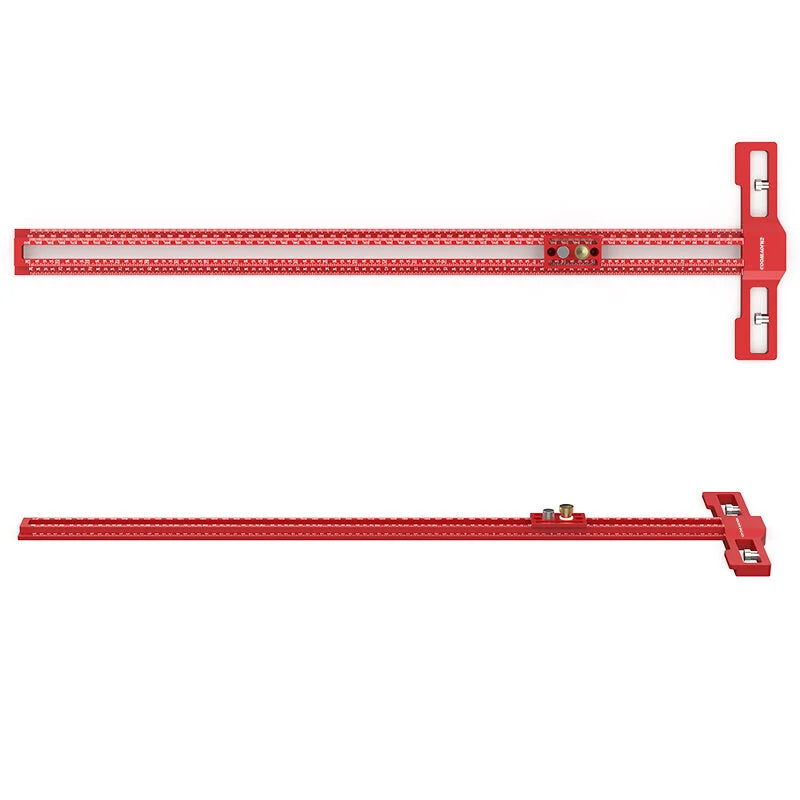 ENJOYWOOD TS-24 Multi-Function Scribing Ruler with Snap-In Slider & Adjustable Length for Precision (400mm/600mm)