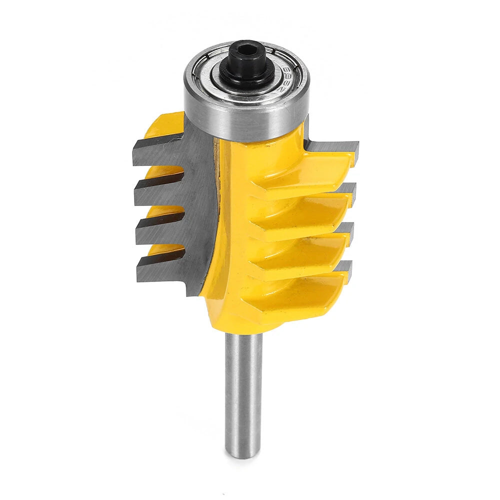 Drillpro Reversible T-Slot Finger Joint Router Bit - 1/2 or 1/4 Inch Shank for Woodworking