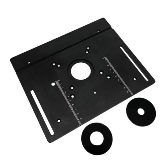 Aluminum Alloy X8 Router Table Insert Plate for Woodworking Milling, Engraving, and Trimming with Miter Gauge