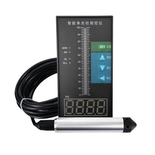 5m Liquid Level Transmitter, IP65 LED Display, Anti-Clogging, Quick Response, Ideal for Deep Well Measurements