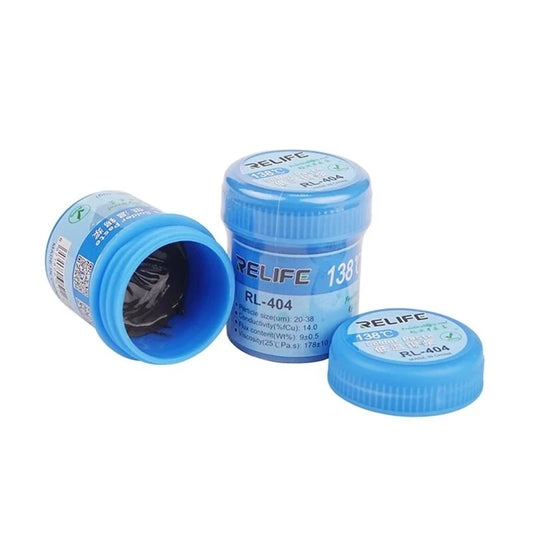RELIFE RL-404 Lead-Free Low-Temp Solder Paste, 138°C for Phone PCB BGA/SMD Repair
