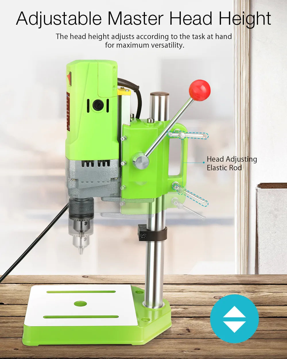 Mini Bench Drill Press 710W - Variable Speed 1-13mm Chuck - Wood Metal Plastic DIY