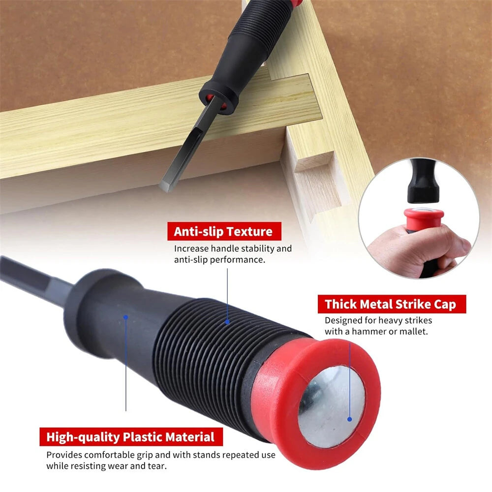 Right Angle Corner Chisel, High Carbon Steel Blade, 2.76 Inch Depth, for Door Installation, Wood Carving & Framing Woodworking Tools