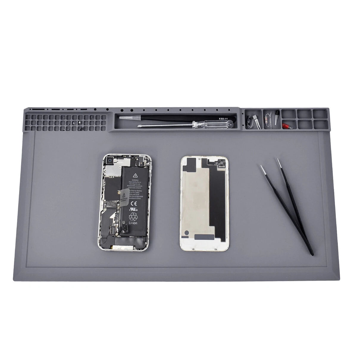 Magnetic Silicone Soldering Mat - High Temperature, Non-Slip, Patented Design