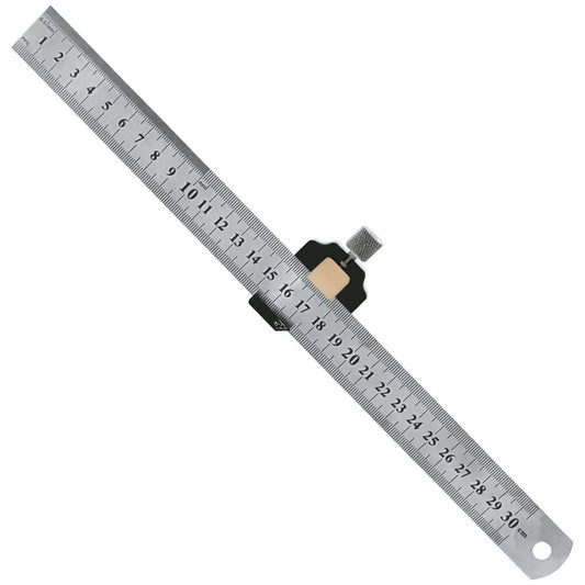 Adjustable Combination Square Steel Ruler with 45/90 Degree Marking Gauge and Line Scriber