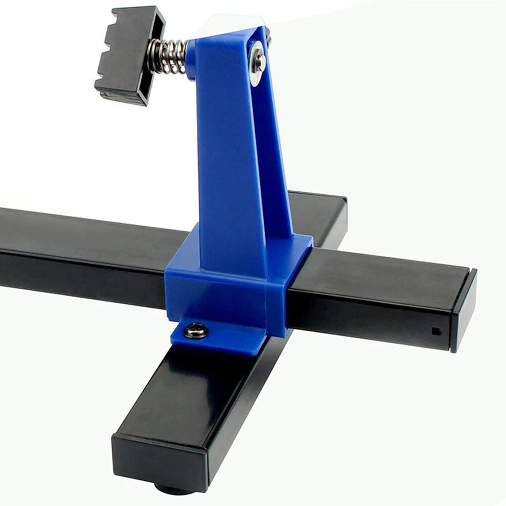 360° Rotating Adjustable PCB Holder - Fireproof Ceramic & Metal, Max 20cm Width for Circuit Board Soldering