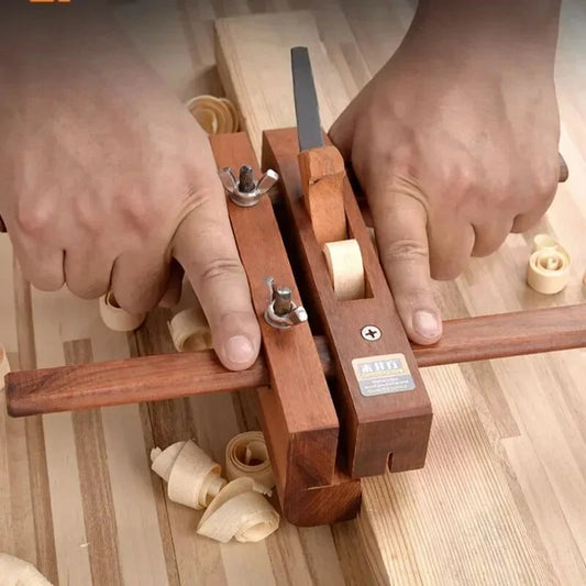 175mm Adjustable Rosewood Hand Planer with High-Speed Steel Blade for Precision Trimming and Grooving