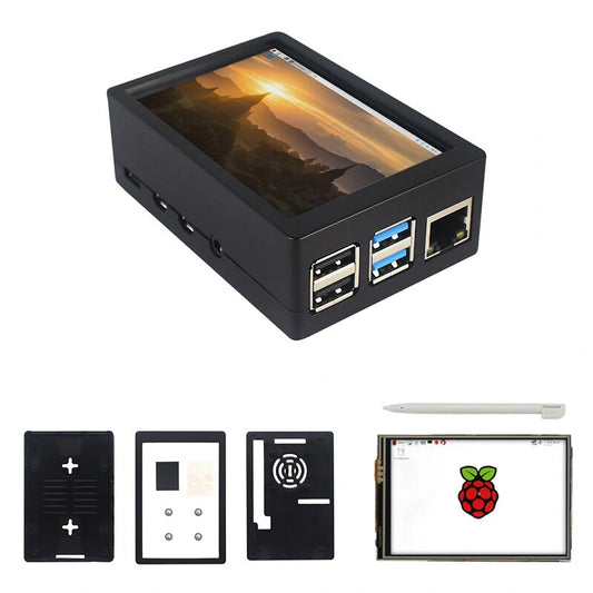 3.5 TFT 480x320 50FPS Touchscreen Display with ABS Case for Raspberry Pi 4B