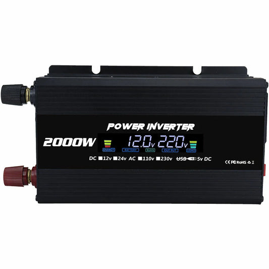2000W Modified Sine Wave Inverter for RVs & Boats - USB Output & Overload Protection