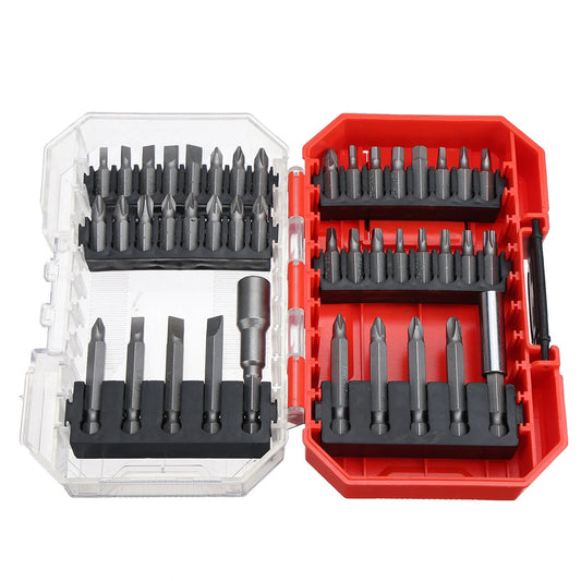 Screwdriver Bits Set, 42-Piece 1/4 Hex Shank, Multiple Specifications, Power Drill Accessories for Repair