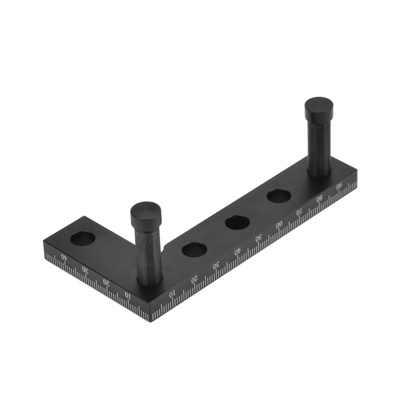 Precision Aluminum Alloy Square Ruler with 90° Angle, Metric & Imperial Scales, Scriber, and Center Finder for Woodworking Projects
