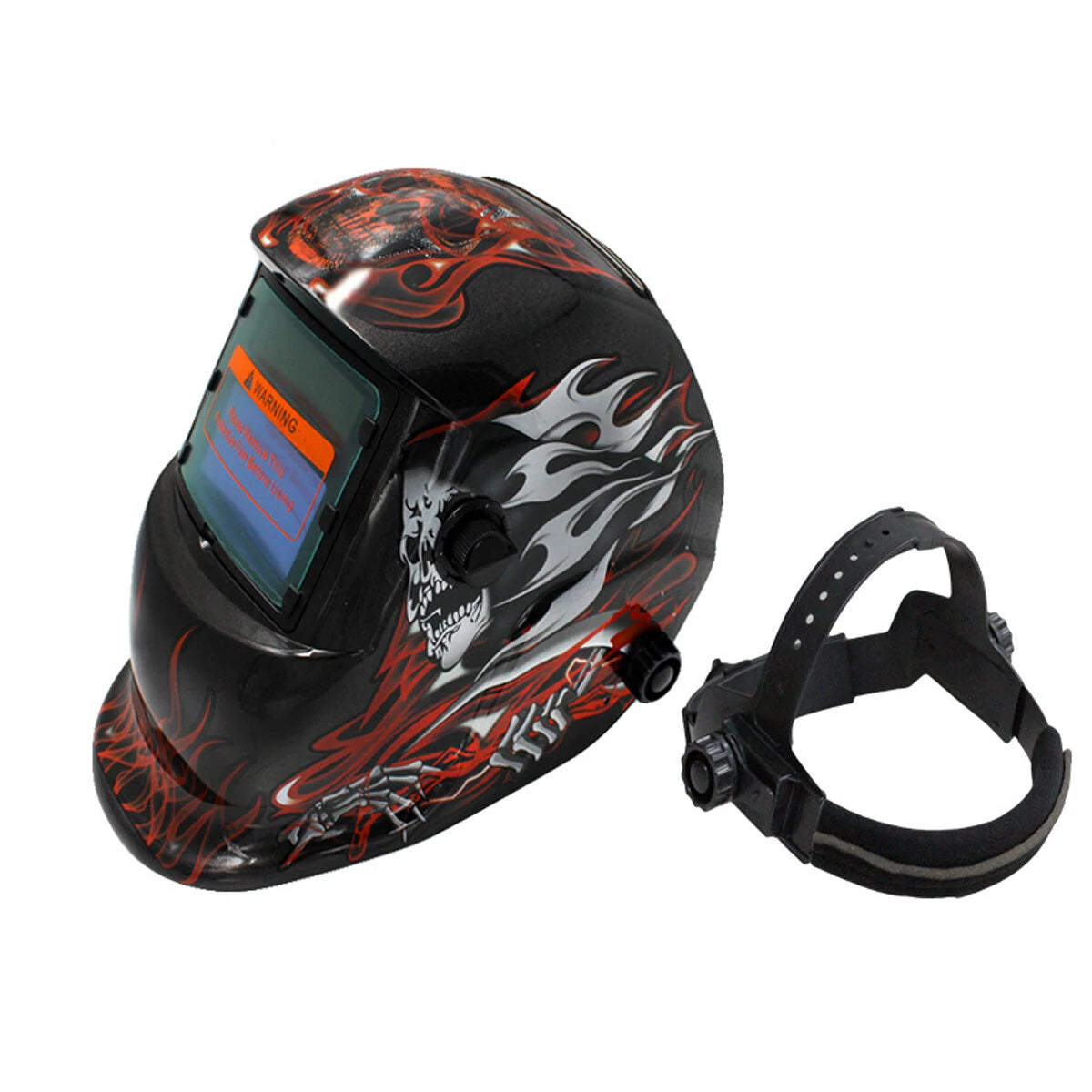 Chameleon Large View True Color Solar-Powered Auto Darkening Welding Helmet for Arc, Grind, Cut