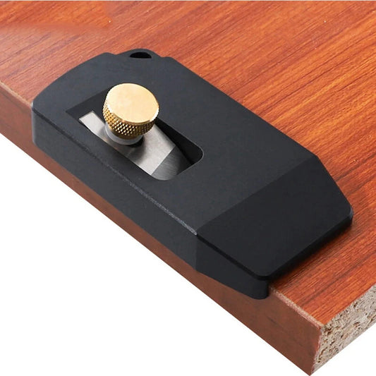 Aluminum Alloy Hand Planer with HSS Blade - Ergonomic, Anti-Rust, High Accuracy for Woodworking & Cabinet Making