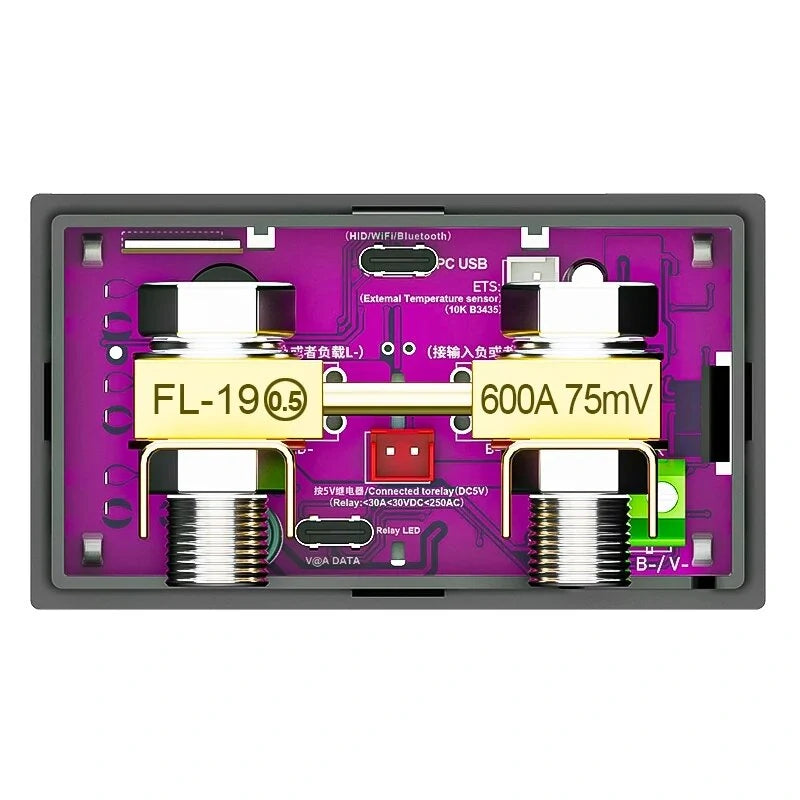 ATORCH DT20 WiFi DC Meter Lithium Battery Tester 420V 30A-600A Bidirectional Ammeter