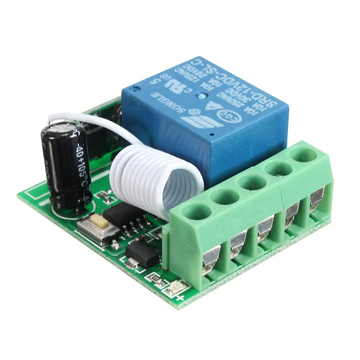 5-Pack DC12V 10A 1CH 433MHz Wireless RF Remote Control Relay Switch Receiver