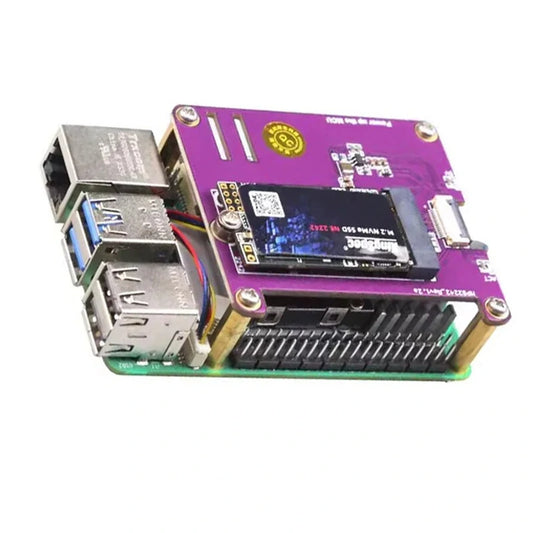 Raspberry Pi 5 PCIe Expansion Board for M.2 NVMe SSD MPS2242-2230