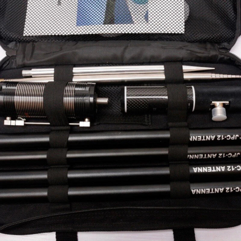 JPC12 Deluxe Portable Shortwave Multi-Band Antenna - Quick Setup, Lightweight Design for Field Stands, Business Trips, and Balcony Use