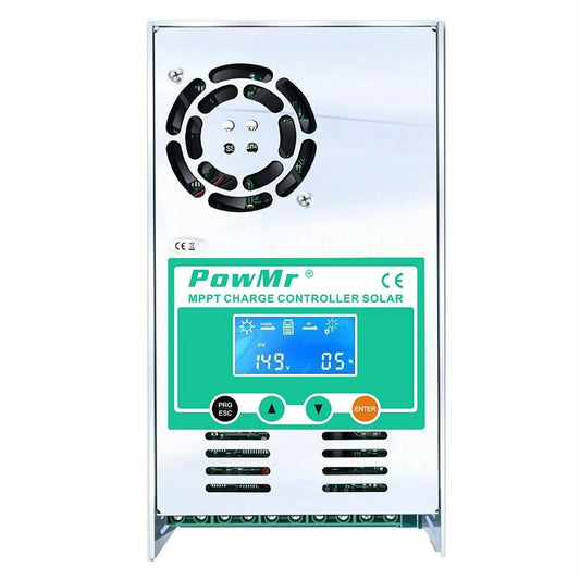 PowMr 60A MPPT Solar Charge & Discharge Controller | 12V-48V Auto | Max 190VDC PV | Lead Acid & Lithium Battery Compatible