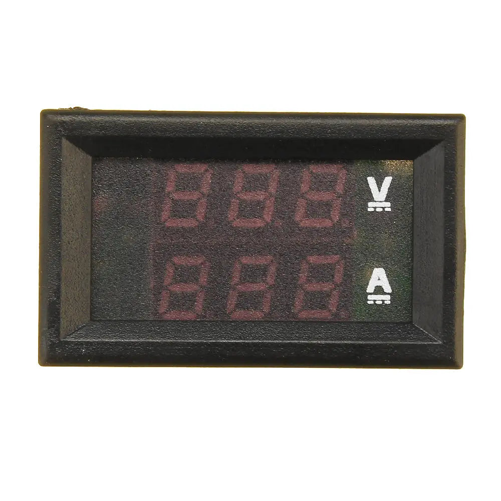 Mini Digital Voltmeter Ammeter DC 100V Current Meter Tester with Dual LED Display – 10A / 50A / 100A (3pcs)