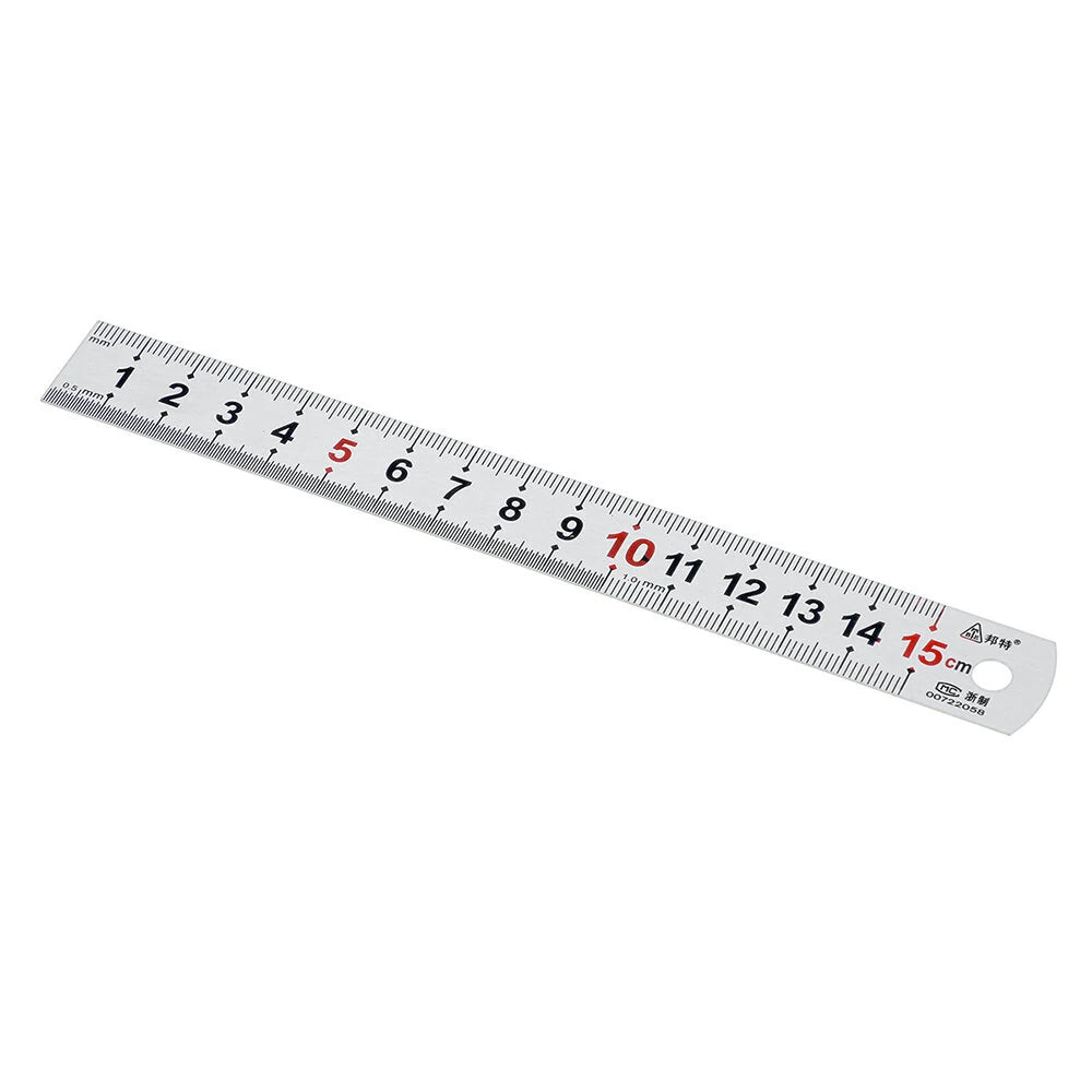 Thickened Stainless Steel Ruler 150-1200mm with Metric & Inch Scales for Woodworking