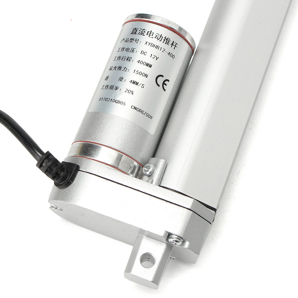 12V/24V Linear Actuator Motor, 100N-1000N Adjustable Force, 4-18 Inch Stroke for Door/Window Automation