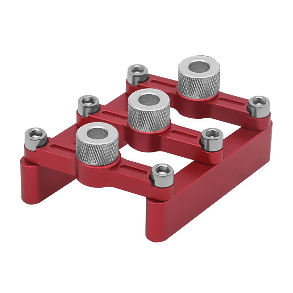 Precision Self-Centering Dowelling Jig with 3-10mm Drill Sleeves for Woodworking Joinery