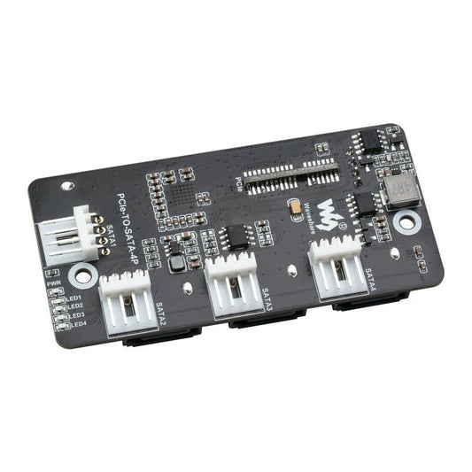 Raspberry Pi CM4 PCIe to 4-Port SATA 3.0 Expansion Board 6Gbps High-Speed Module
