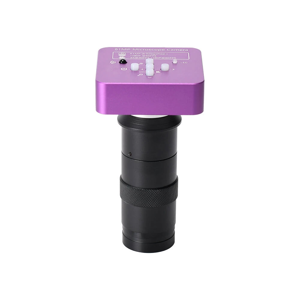 51MP HDMI Video Microscope Camera with 130X Zoom Lens for PCB Repair Soldering - HAYEAR Industrial