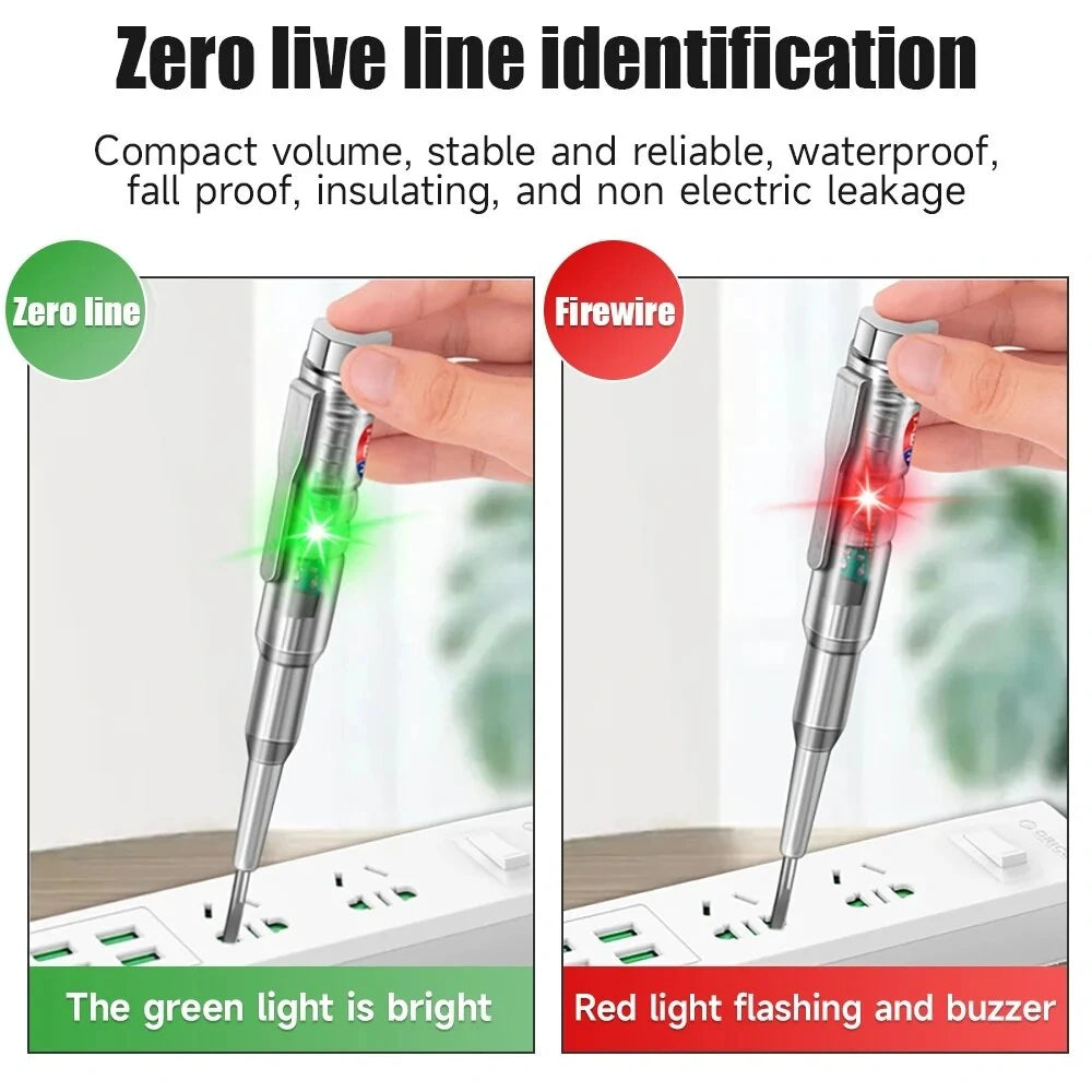 ANENG B14 Voltage Tester Pen 24/70-250V Intelligent Induction Power Detector & Electrical Screwdriver Circuit Indicator