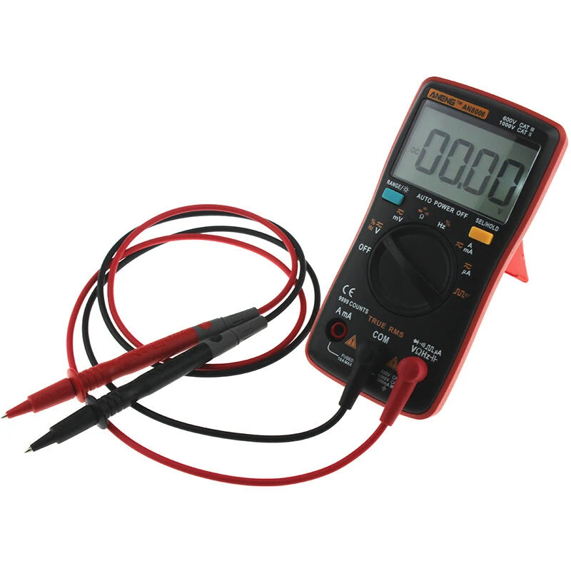 ANENG AN8008 True RMS Digital Multimeter - AC/DC Voltage, Current, Resistance, Frequency & Capacitance Tester