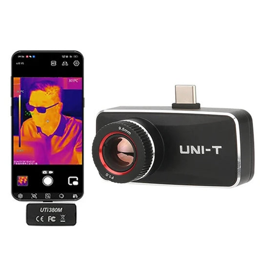 UNI-T UTI380M 400x300 Thermal Camera, -20°C to 550°C, Manual Focus, Type-C USB for PCB Testing