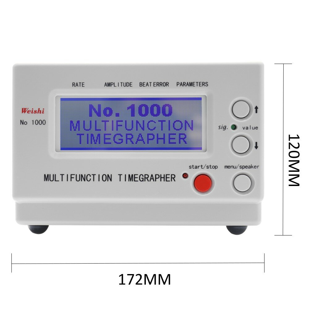 WeiShi No.1000 Professional Timing Timegrapher Mechanical Watch Tester for Repairers & Hobbyists