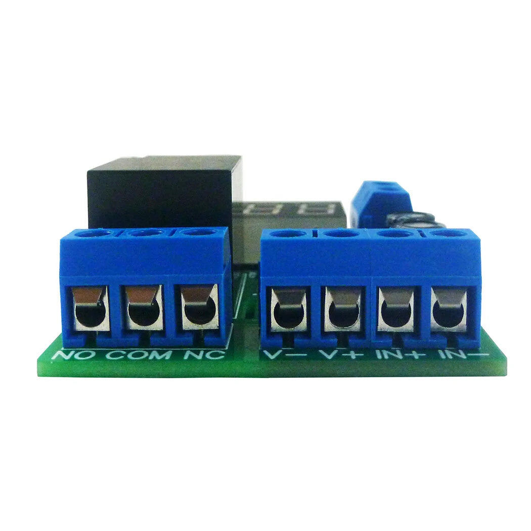 LED Digital Relay Module 12V/24V - Voltage Detection, Charging & Discharge Monitor Board