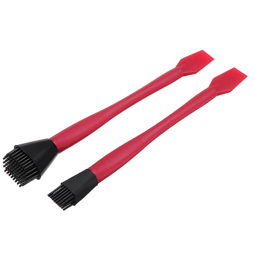 4-Piece Silicone Glue Kit: Dual Brush, Flat Scraper & Glue Tray for Woodworking