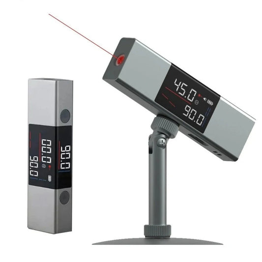 AtuMan DUKA LI1 2-in-1 Rechargeable Digital Laser Protractor & Level with 360° Angle Measurement