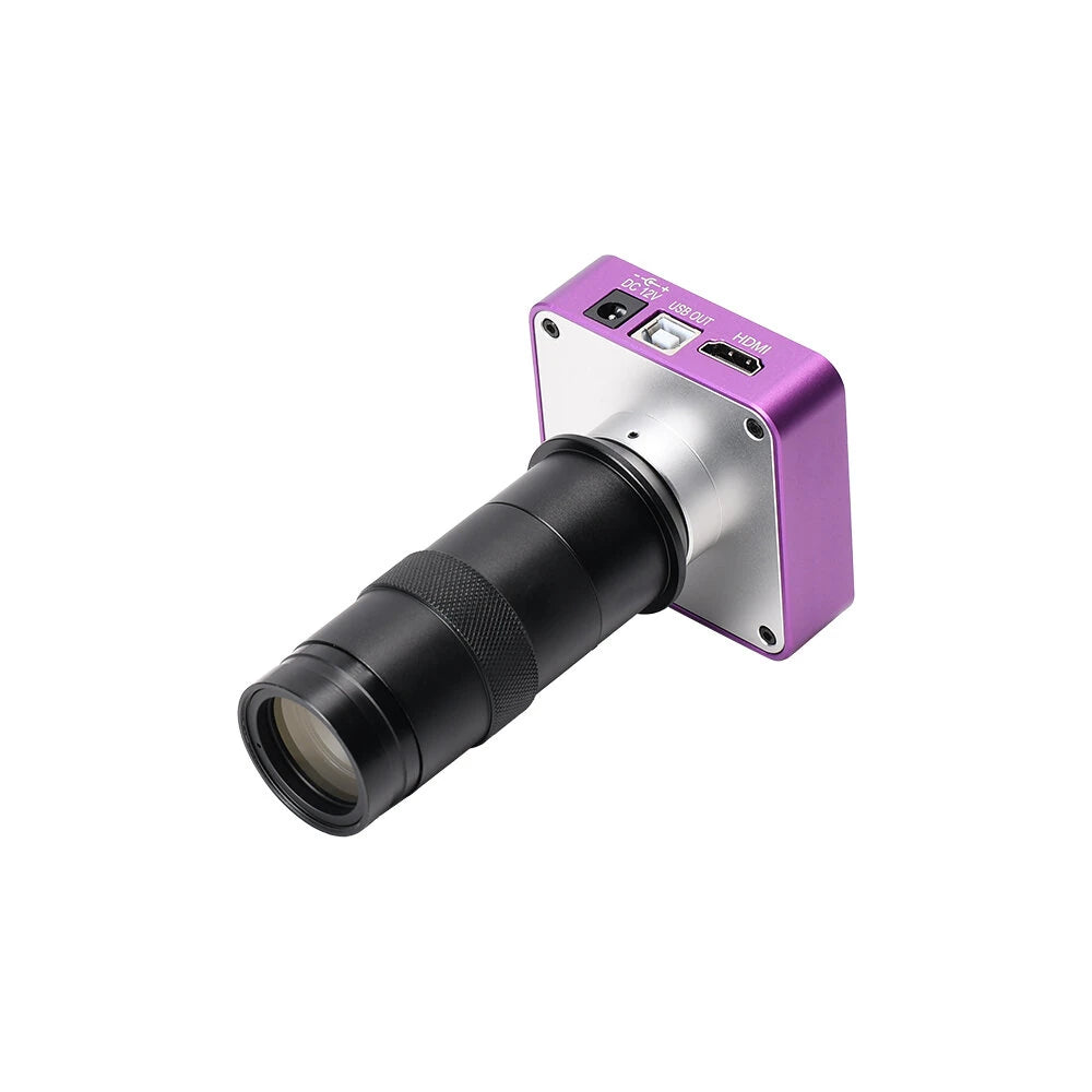 51MP HDMI Video Microscope Camera with 130X Zoom Lens for PCB Repair Soldering - HAYEAR Industrial