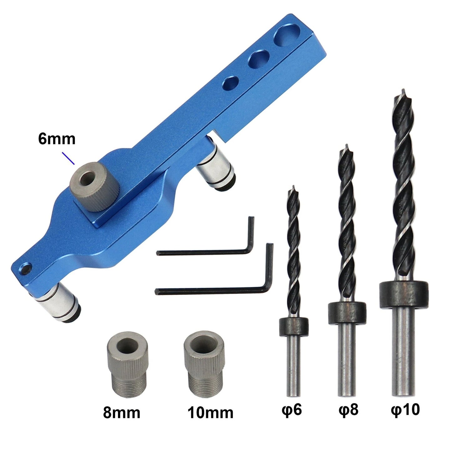 Doweling Jig Self-Centering Drill Guide Woodworking Tool Locator Joinery Hole Puncher