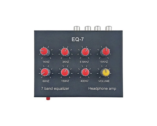DIY 7-Segment Audio Preamplifier for Mobile and Computer Gaming Headset - Tone, Treble, Mid, Bass Adjuster