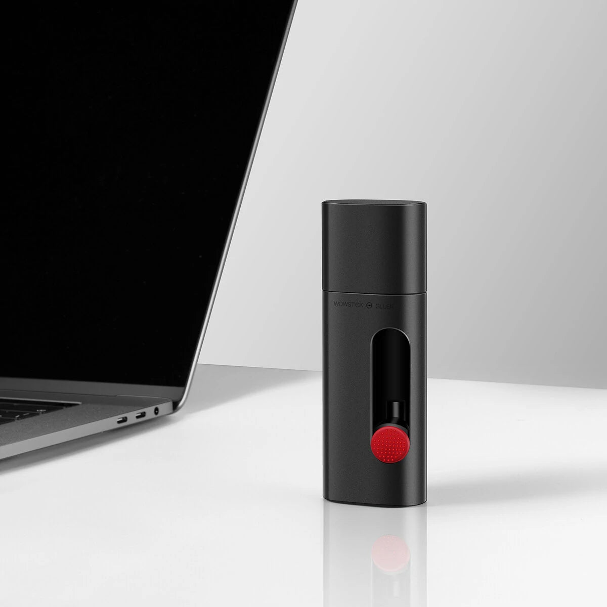 Portable WOWSTICK Mini Hot Glue Pen, 3.7V 2000mAh All-Aluminum, Type-C Charging for DIY Crafts, 160℃ Lithium-Powered