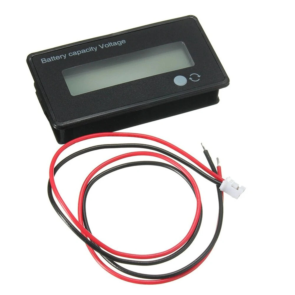 5Pcs Multi-Voltage LCD Battery Capacity Indicator Digital Voltmeter for Lead Acid & Lithium Batteries