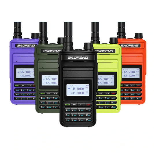 Baofeng P15UV High Power Dual Band Two-Way Radio, Type-C Long Range FM Transceiver, IPX4 Waterproof, LCD Display, LED Flashlight, UHF/VHF Portable Walkie Talkie with VOX Support