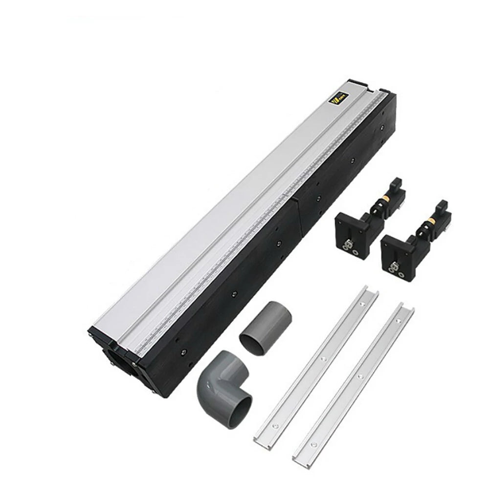 Aluminium Router Table Fence with Sliding Brackets for Woodworking & DIY Workbenches