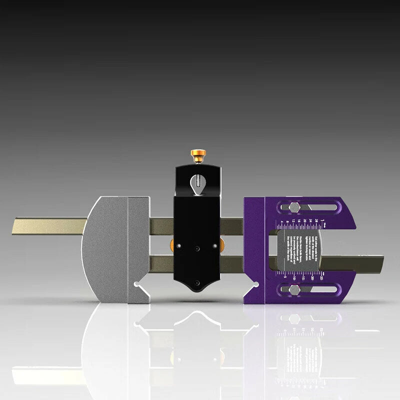 BRIDGE CITY TOOL WORKS CS-3 Precision Center Scribe Locator with Mortise/Tenon Attachment & Stainless Steel Cable System