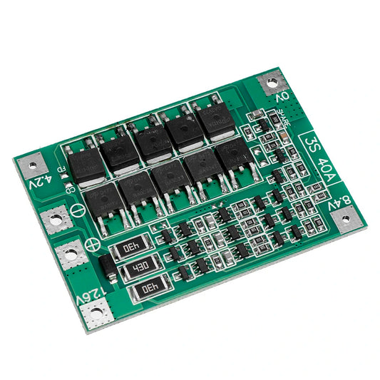 18650 Lithium Battery Protection Board BMS 3S 40A 11.1V 12.6V PCB with Balance for Drill Motor Charger
