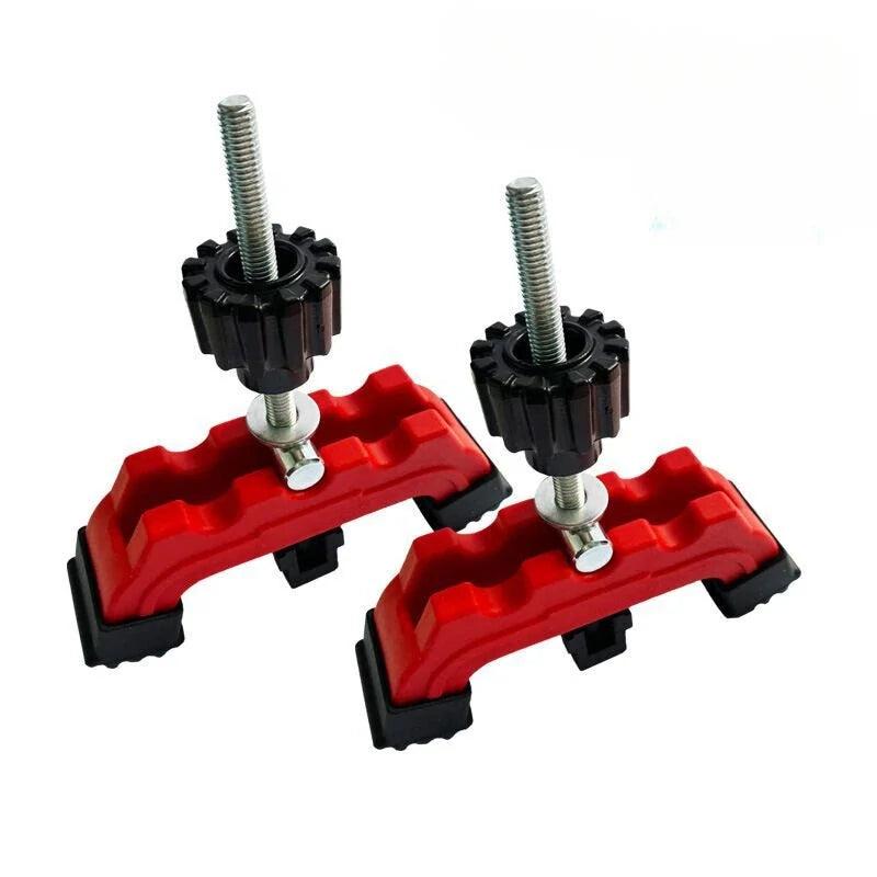 2PCS Adjustable T-Slot Woodworking Desktop Clamps for Precise Workpiece Positioning