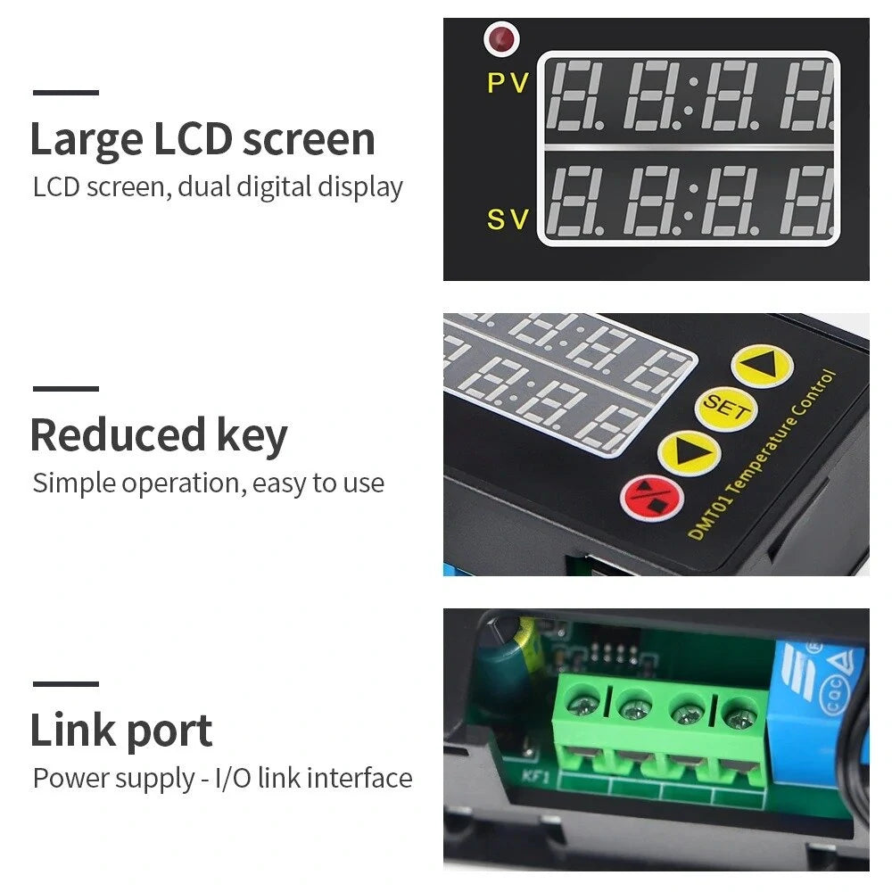 ZFX-G3051 Digital Thermostat Controller with NTC Sensor for Heating & Cooling, AC110-220V