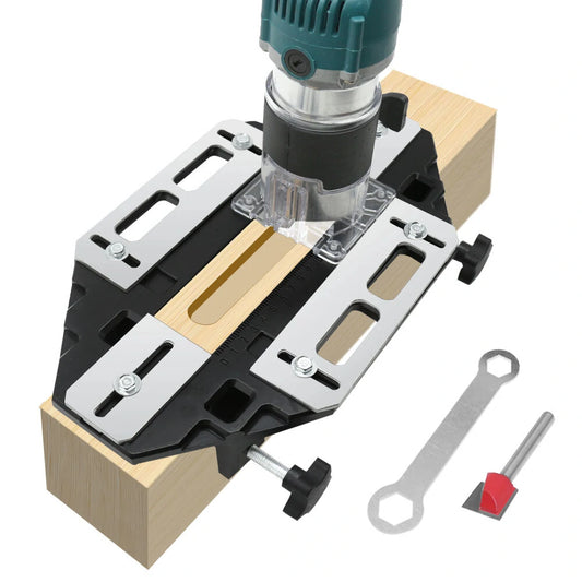 Aluminum Door Hinge Jig Guide Woodworking Template & Slotting Locator for Cabinet & Kitchen Door Lock Installation