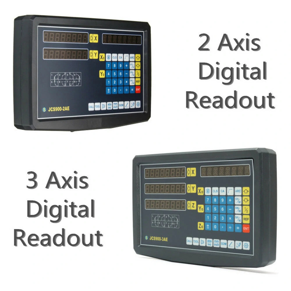 Machifit CNC Milling DRO Display - 2/3 Axis, 50-1000mm Electronic Linear Scale